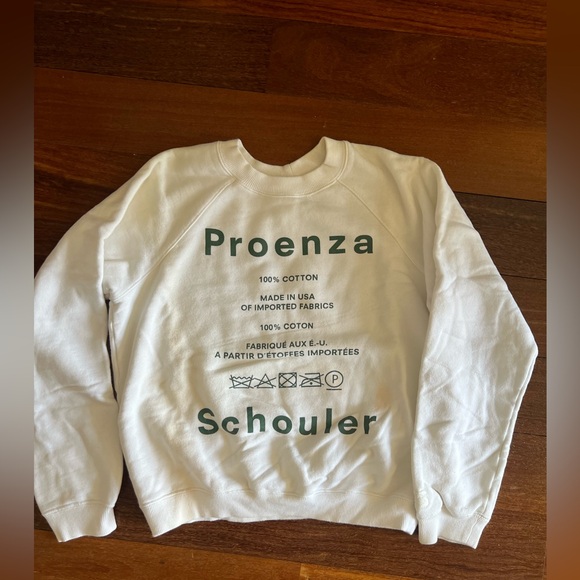 Proenza Schouler Care Label Logo Crewneck Sweatshirt - Picture 1 of 3